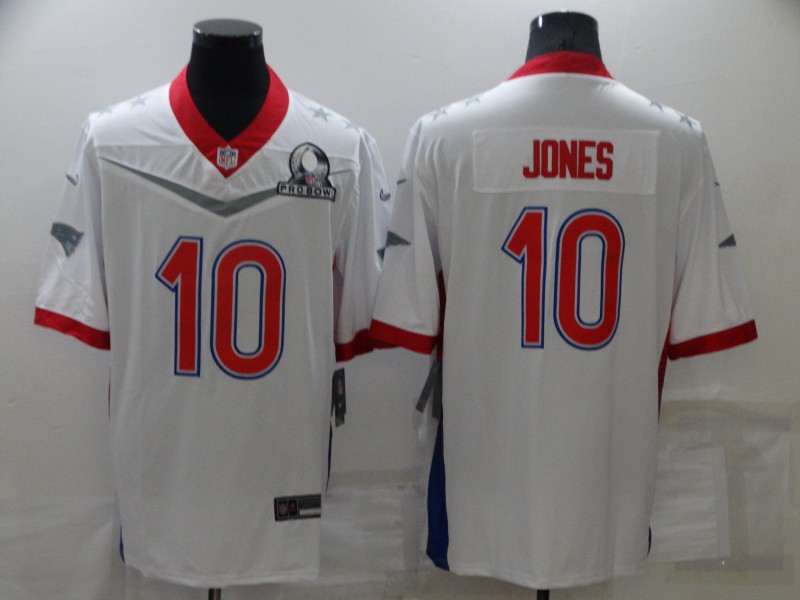 Men's New England Patriots Mac Jones #10 White ALL STAR Jersey